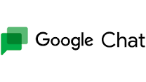 Google Chat logo with a green chat bubble on a white background